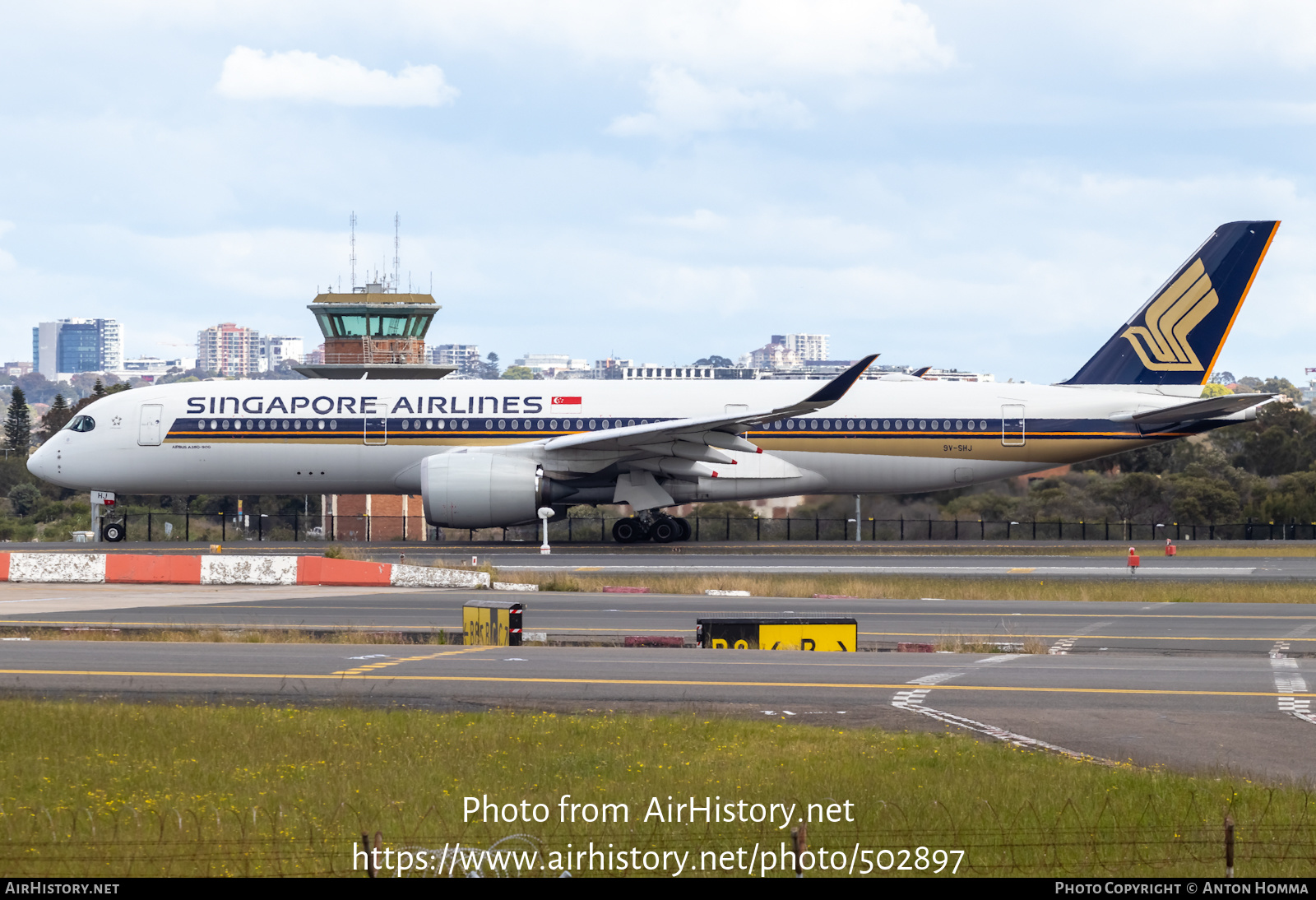 Aircraft Photo of 9V-SHS | Airbus A350-941 | Singapore Airlines | AirHistory.net #502897