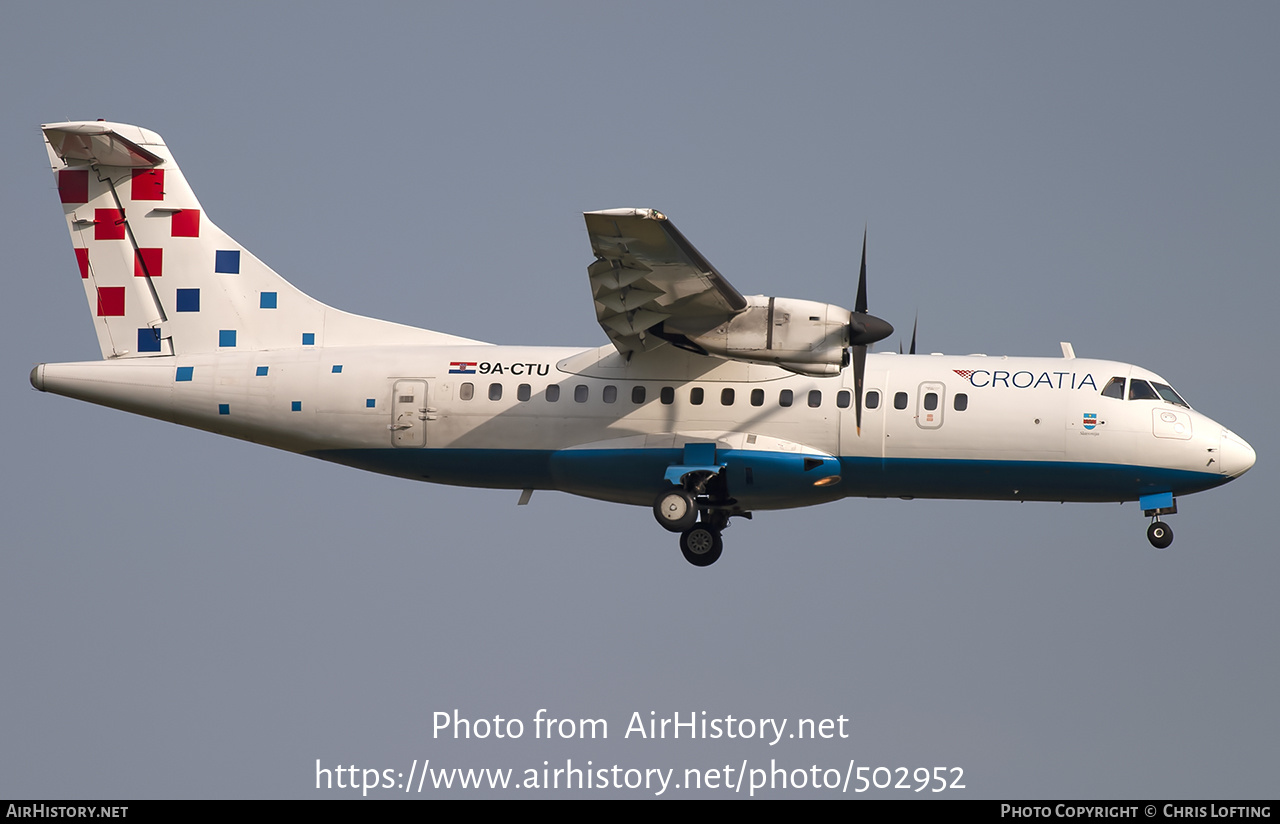 Aircraft Photo of 9A-CTU | ATR ATR-42-320 | Croatia Airlines | AirHistory.net #502952