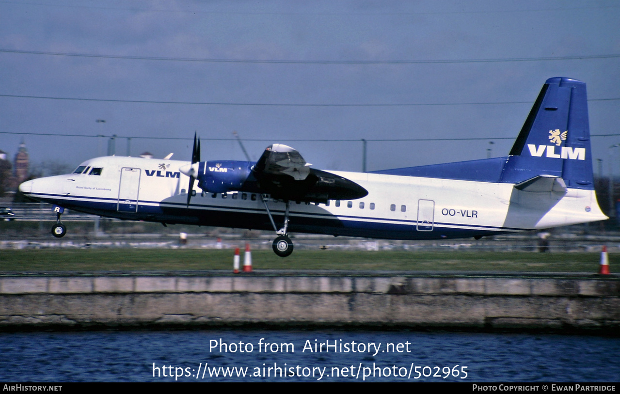 Aircraft Photo of OO-VLR | Fokker 50 | VLM Airlines | AirHistory.net #502965