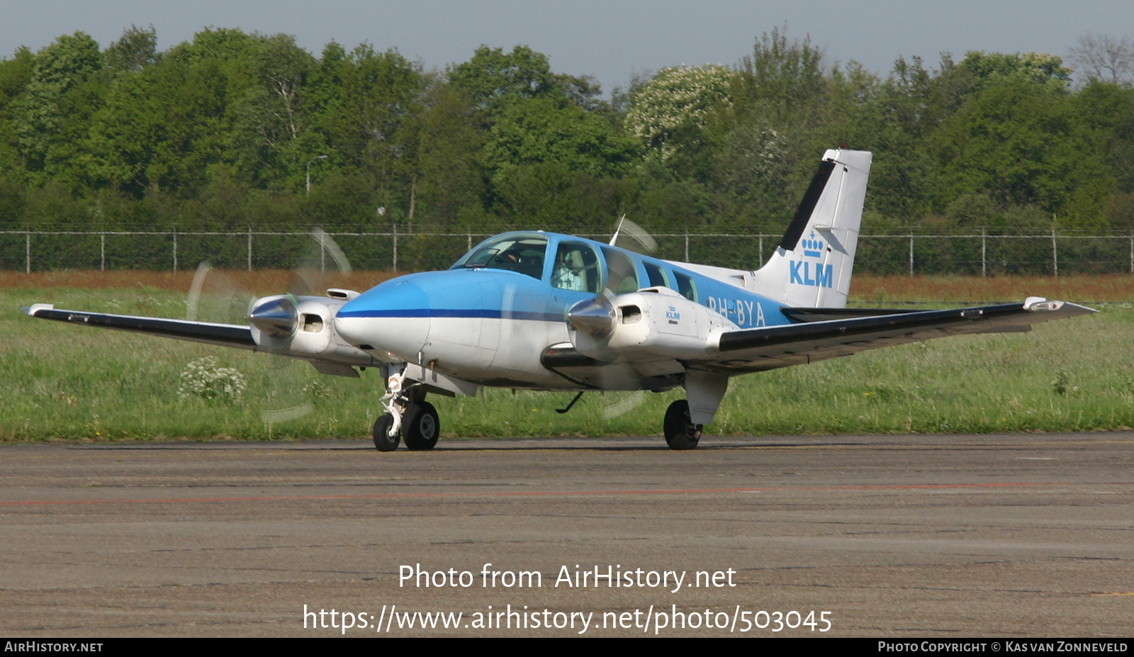 Aircraft Photo of PH-BYA | Beech 58 Baron | KLM Luchtvaartschool | AirHistory.net #503045