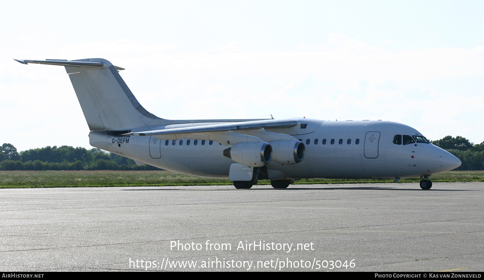 Aircraft Photo of G-DEFM | British Aerospace BAe-146-200 | AirHistory.net #503046