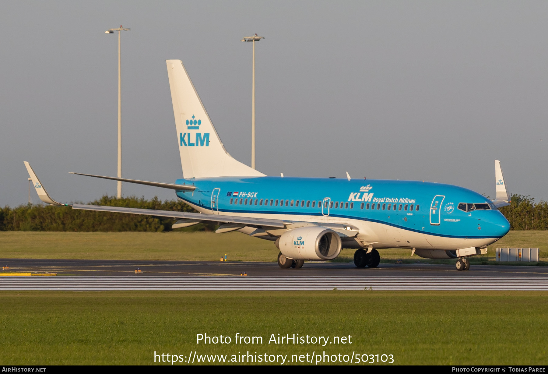 Aircraft Photo of PH-BGK | Boeing 737-7K2 | KLM - Royal Dutch Airlines | AirHistory.net #503103