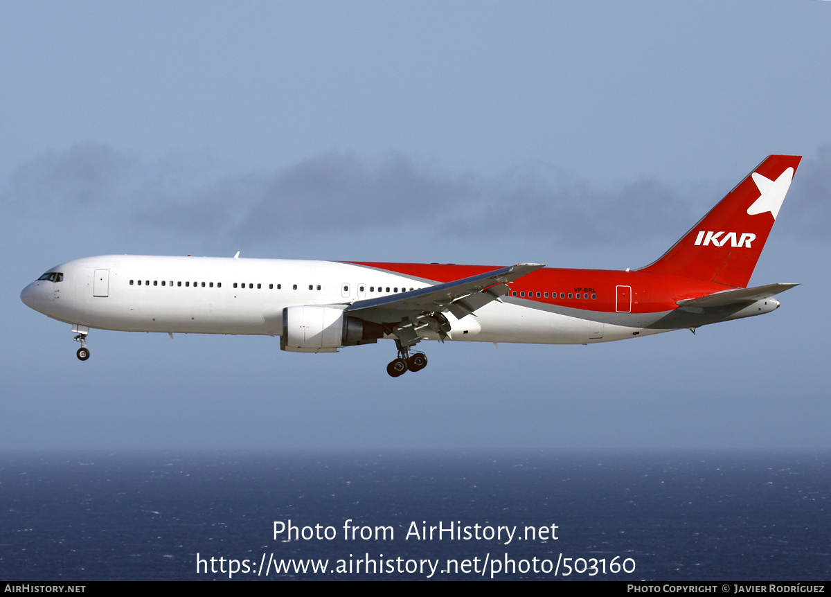 Aircraft Photo of VP-BRL | Boeing 767-37D/ER | Ikar Airlines | AirHistory.net #503160