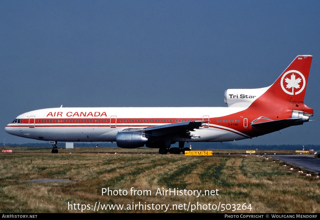 Aircraft Photo of C-FTND | Lockheed L-1011-385-1 TriStar 1 | Air Canada | AirHistory.net #503264