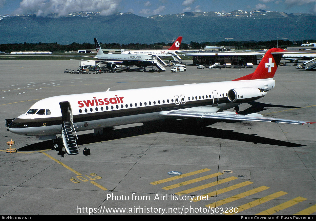 Aircraft Photo of HB-IVB | Fokker 100 (F28-0100) | Swissair | AirHistory.net #503280