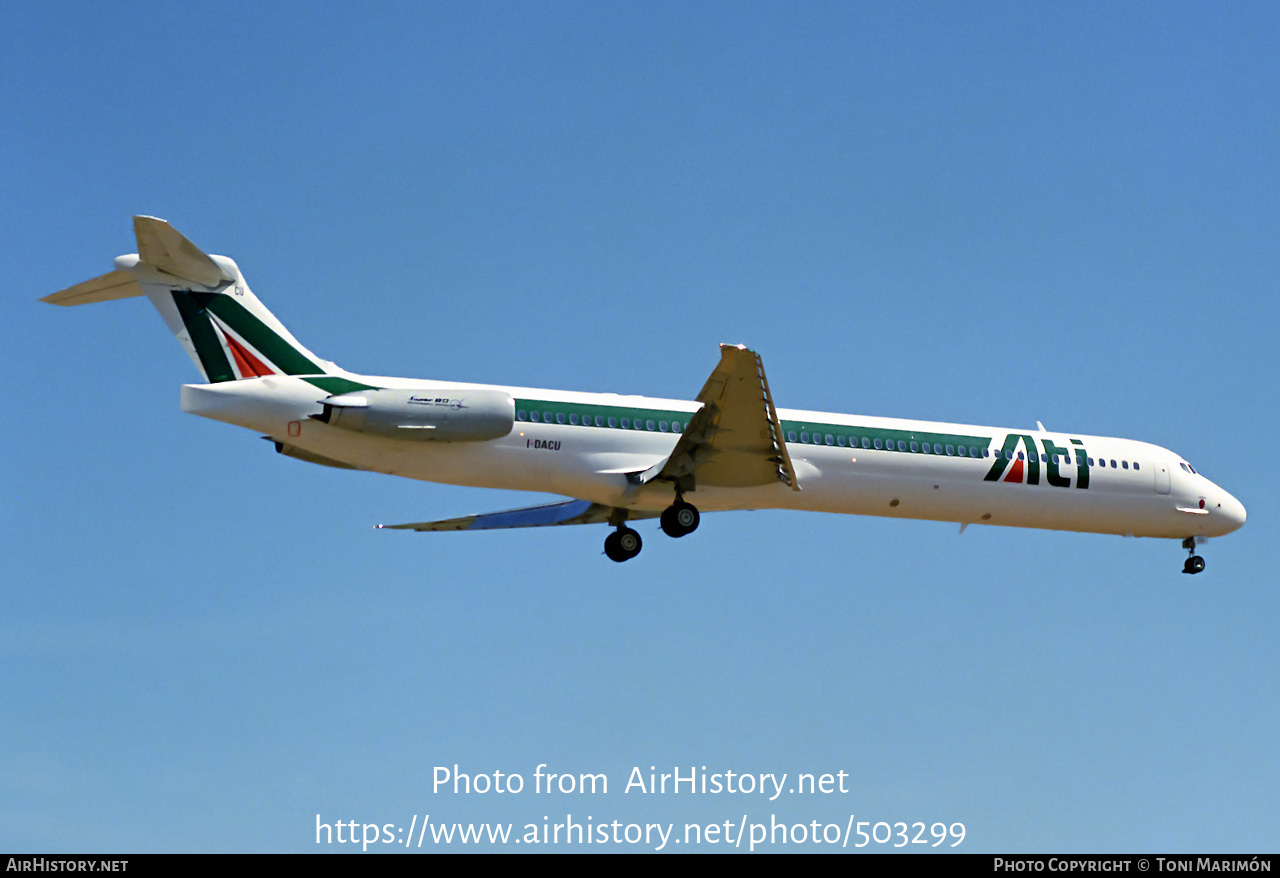 Aircraft Photo of I-DACU | McDonnell Douglas MD-82 (DC-9-82) | ATI - Aero Trasporti Italiani | AirHistory.net #503299