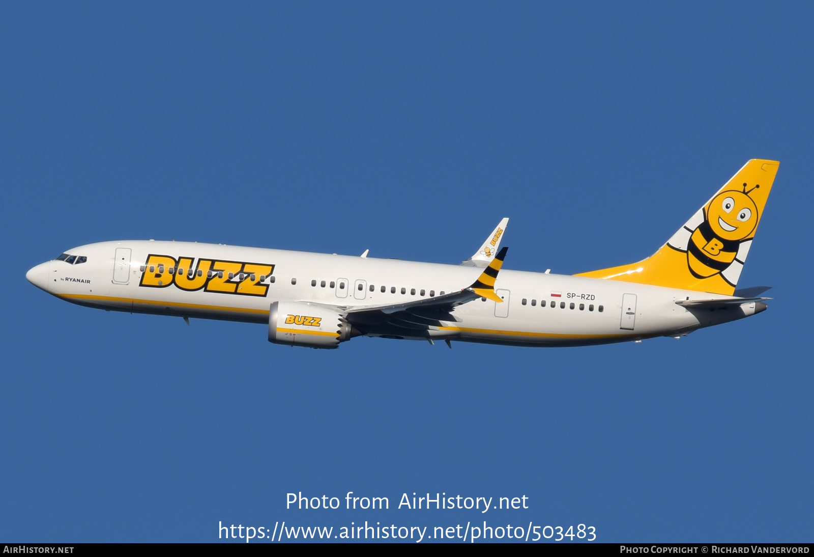 Aircraft Photo of SP-RZD | Boeing 737-8200 Max 200 | Buzz | AirHistory.net #503483