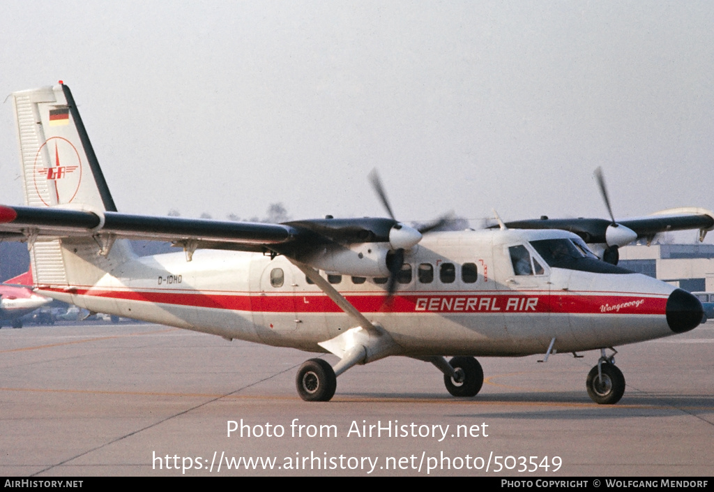 Aircraft Photo of D-IDHD | De Havilland Canada DHC-6-300 Twin Otter | General Air | AirHistory.net #503549