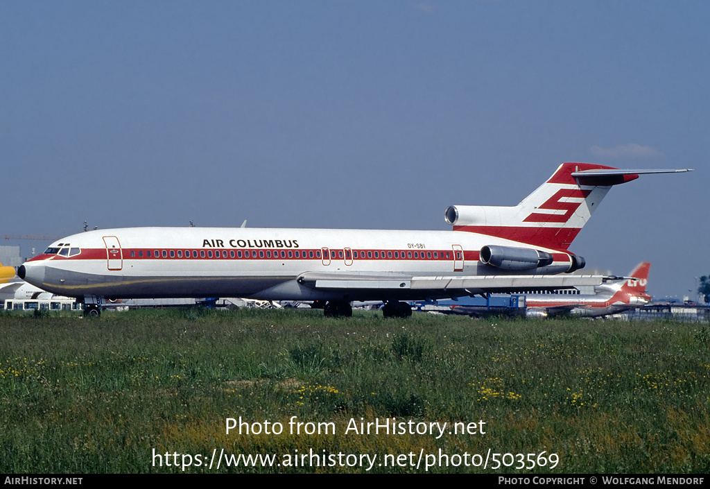 Aircraft Photo of OY-SBI | Boeing 727-270/Adv | Air Columbus | AirHistory.net #503569