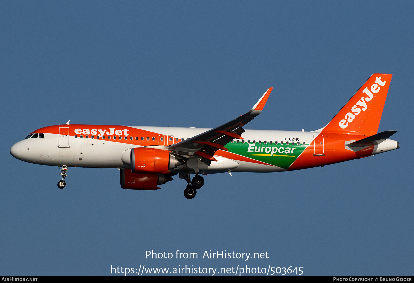 Aircraft Photo of G-UZHO | Airbus A320-251N | EasyJet | AirHistory.net ...