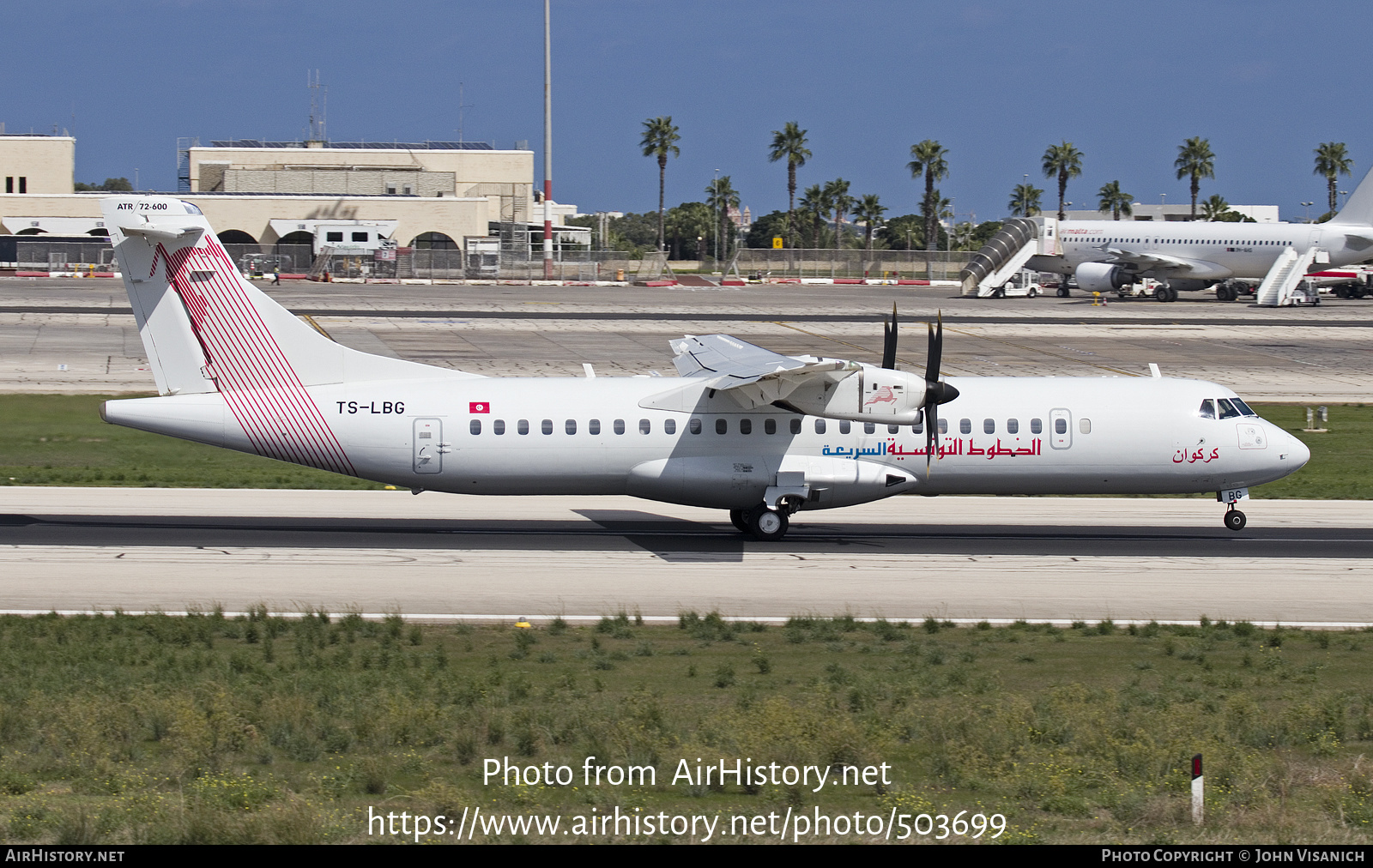 Aircraft Photo of TS-LBG | ATR ATR-72-600 (ATR-72-212A) | Tunisair Express | AirHistory.net #503699