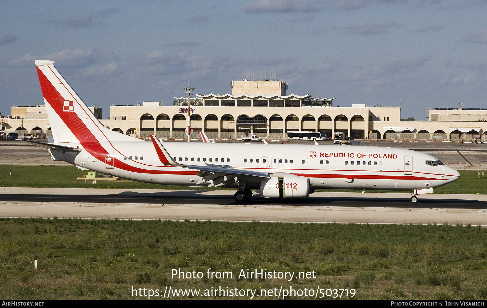 Aircraft Photo of 0112 | Boeing 737-800 | Poland - Air Force | AirHistory.net #503719