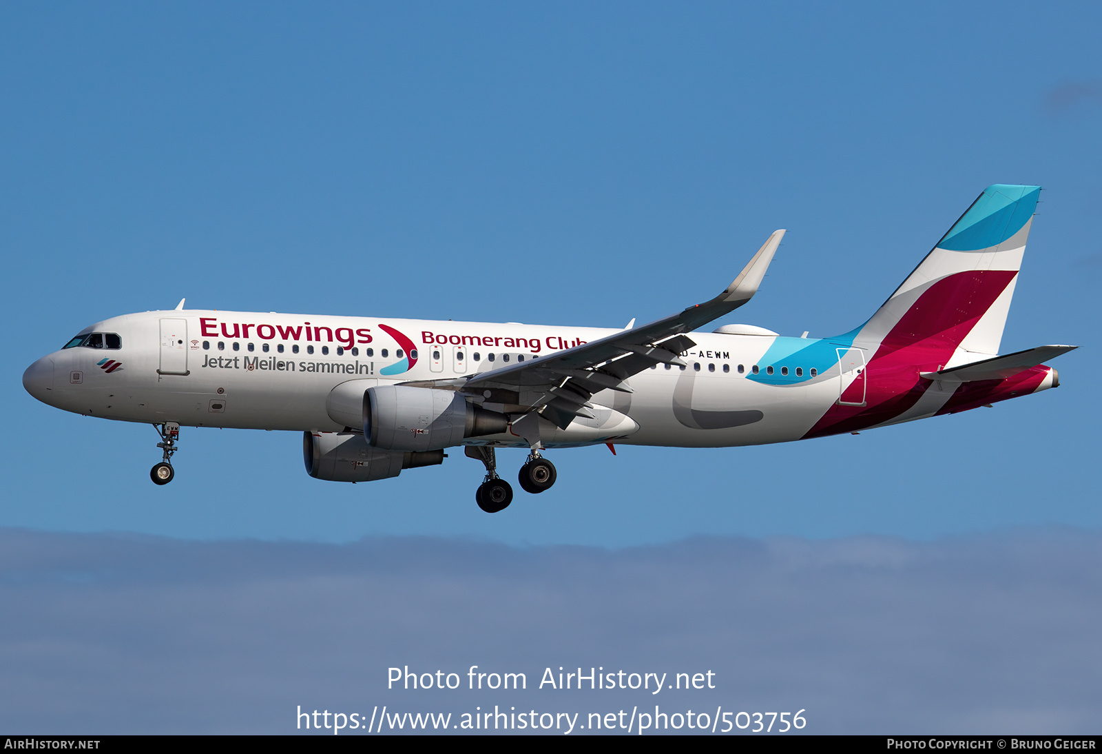 Aircraft Photo of D-AEWM | Airbus A320-214 | Eurowings | AirHistory.net #503756