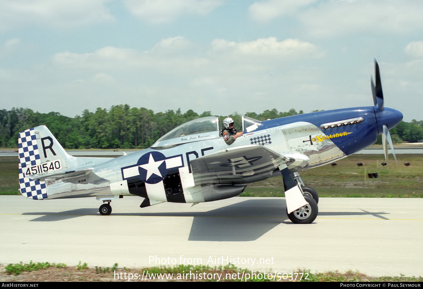 Aircraft Photo of N151W / NL151W / 4511540 | North American P-51D Mustang | USA - Air Force | AirHistory.net #503772