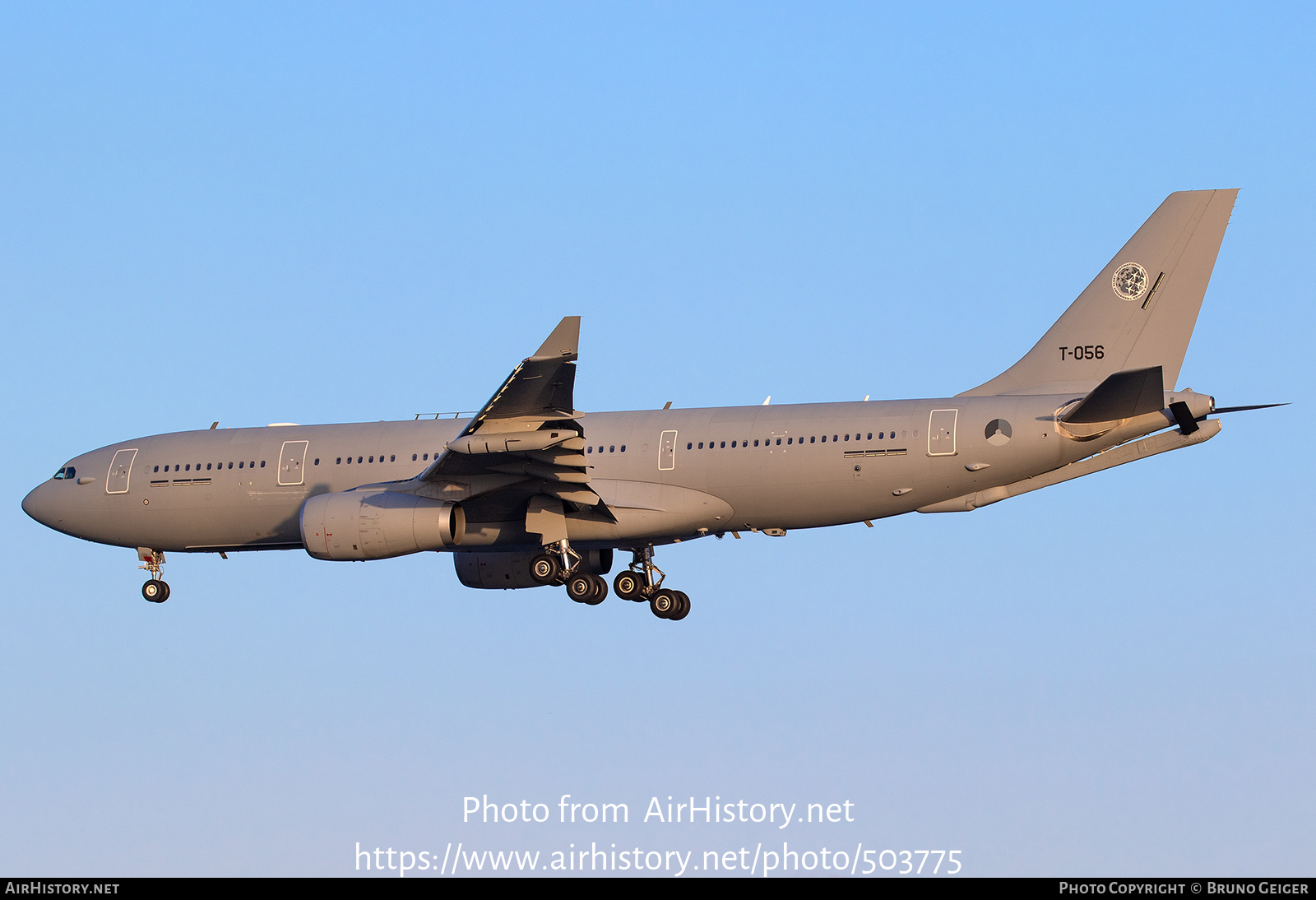 Aircraft Photo of T-056 | Airbus A330-243MRTT | Netherlands - Air Force | AirHistory.net #503775