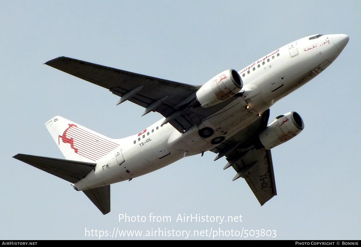 Aircraft Photo of TS-IOL | Boeing 737-6H3 | Tunisair | AirHistory.net #503803