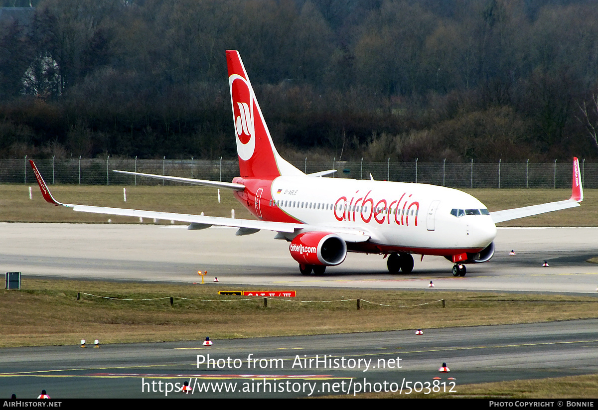 Aircraft Photo of D-ABLE | Boeing 737-76J | Air Berlin | AirHistory.net #503812