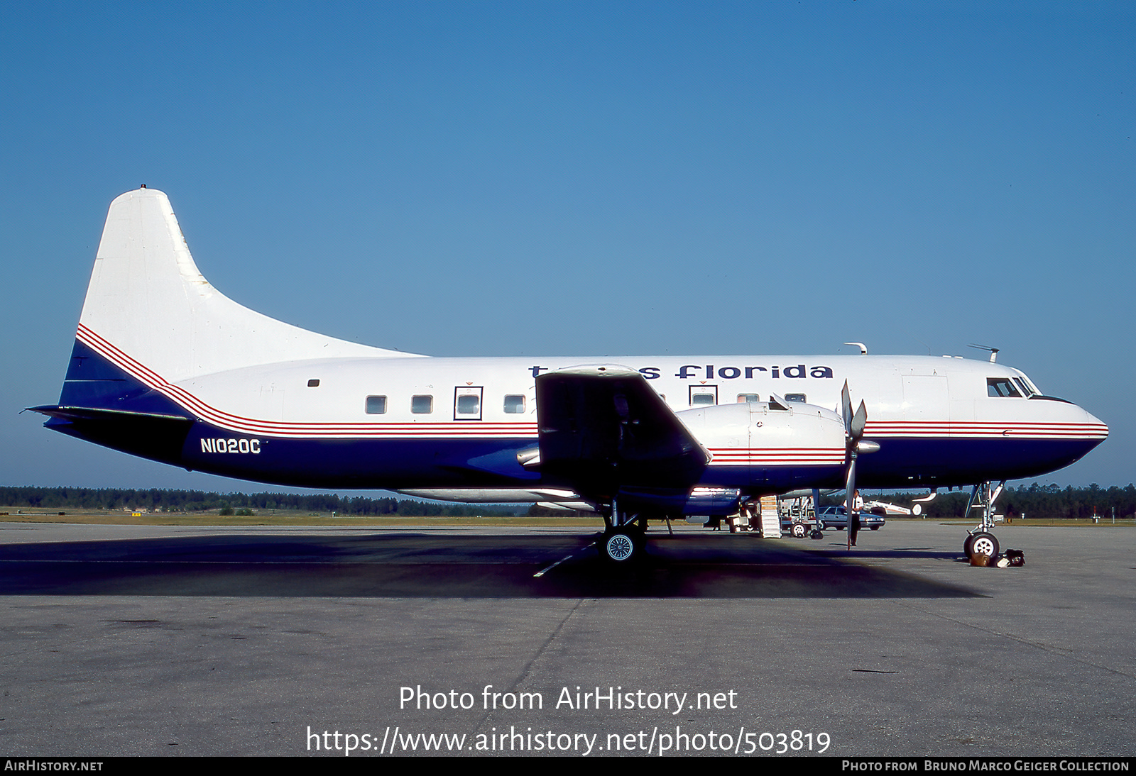 Aircraft Photo of N1020C | Convair 240-4 | Trans Florida Airlines - TFA | AirHistory.net #503819