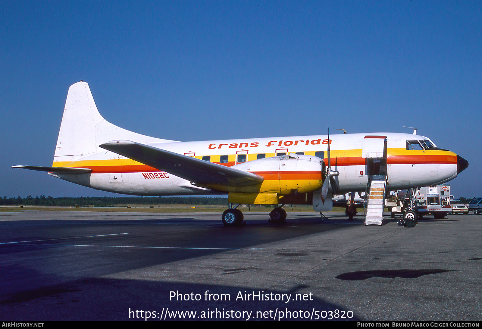 Aircraft Photo of N1022C | Convair 240-0 | Trans Florida Airlines - TFA | AirHistory.net #503820