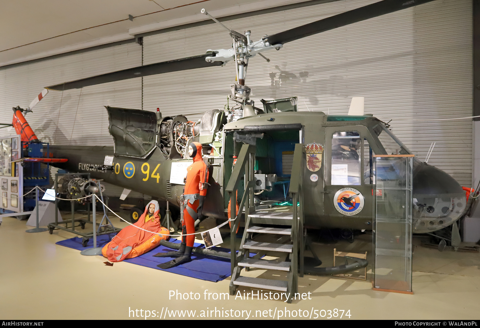 Aircraft Photo of 03424 | Agusta Hkp3B (AB-204B) | Sweden - Air Force | AirHistory.net #503874