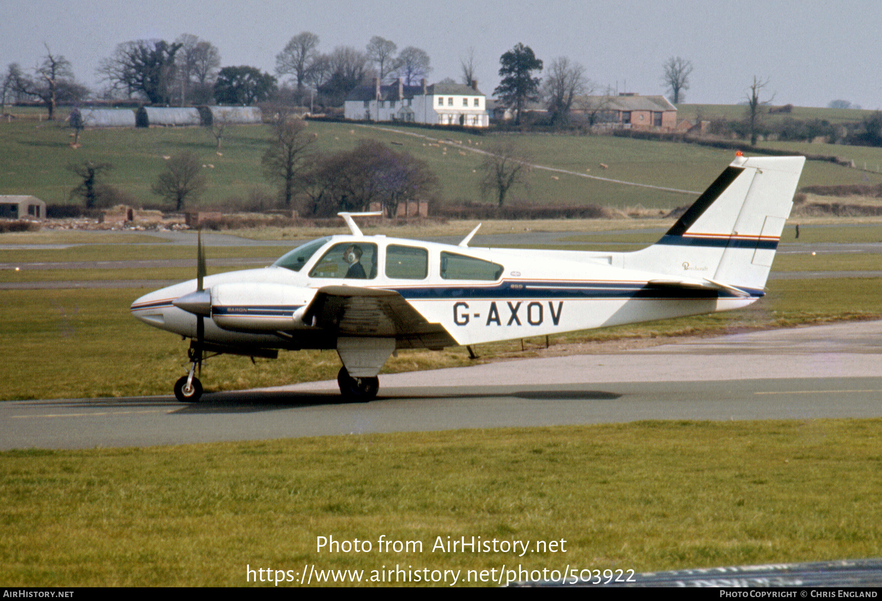 Aircraft Photo of G-AXOV | Beech 95-B55 Baron | AirHistory.net #503922