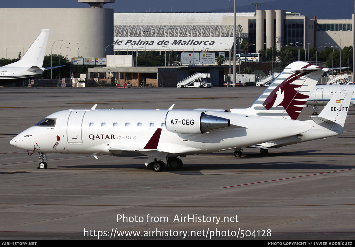 Aircraft Photo of A7-CEG | Bombardier Challenger 605 (CL-600-2B16) | Qatar Executive | AirHistory.net #504128