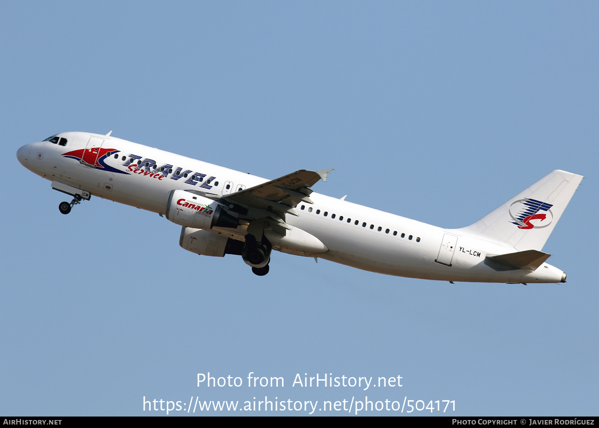 Aircraft Photo of YL-LCM | Airbus A320-211 | Travel Service | AirHistory.net #504171