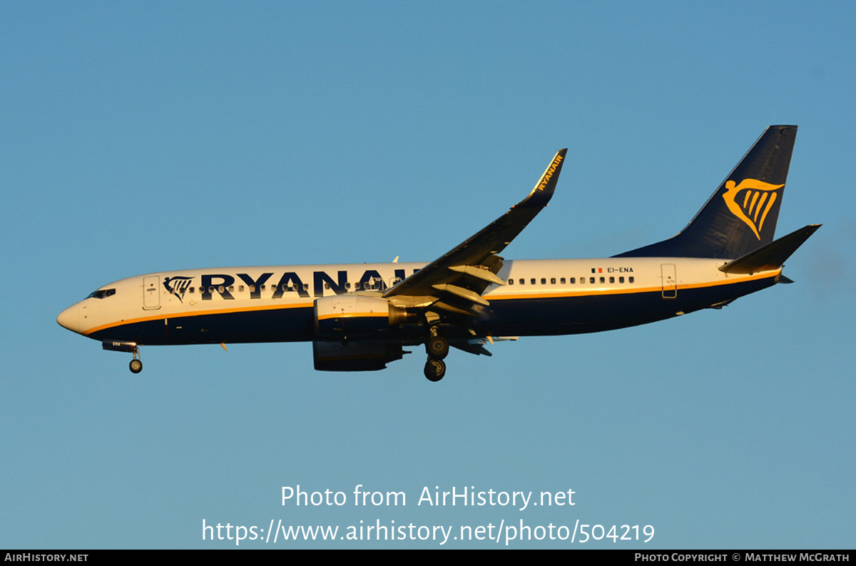 Aircraft Photo of EI-ENA | Boeing 737-8AS | Ryanair | AirHistory.net #504219