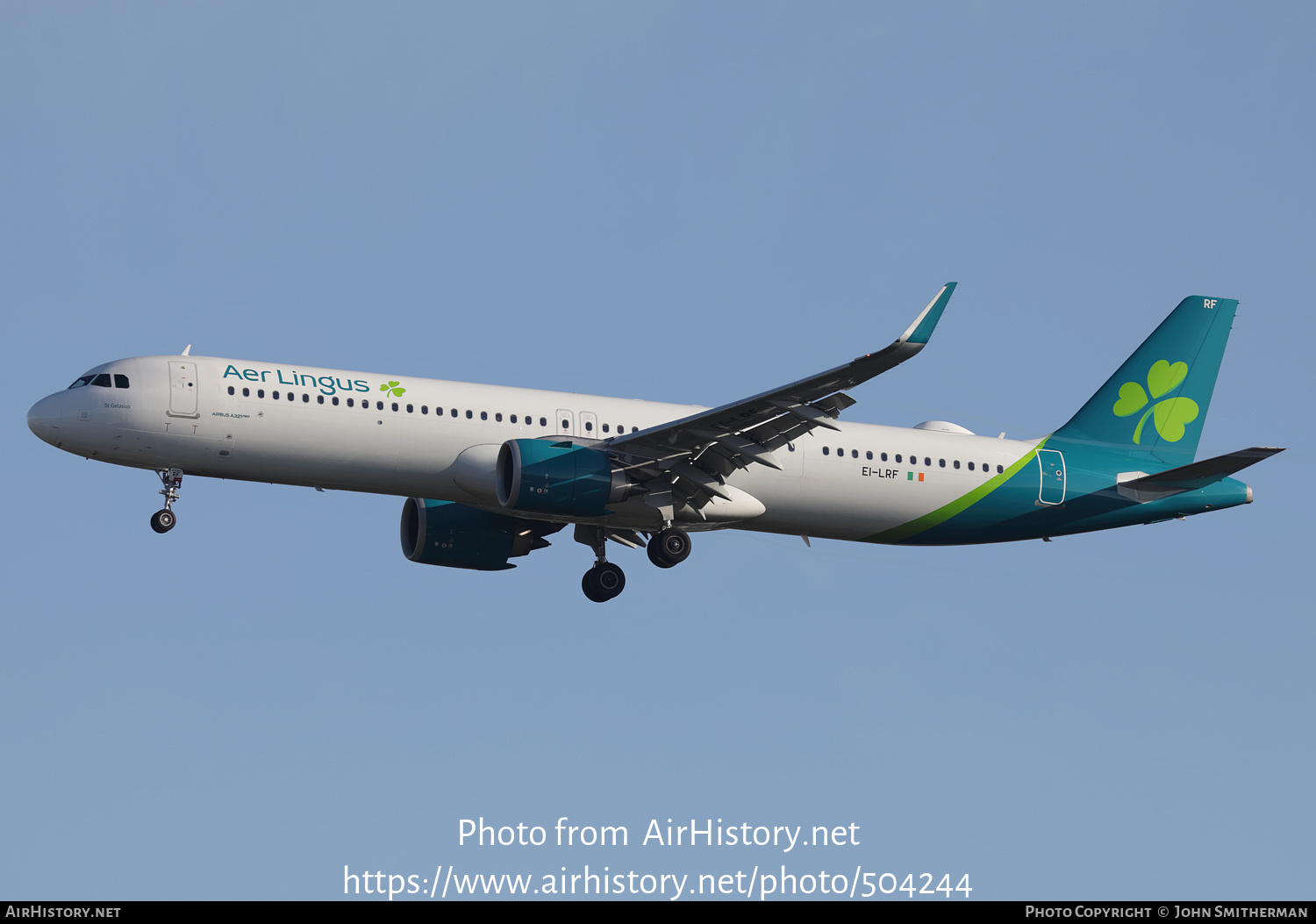 Aircraft Photo of EI-LRF | Airbus A321-253NX | Aer Lingus | AirHistory ...