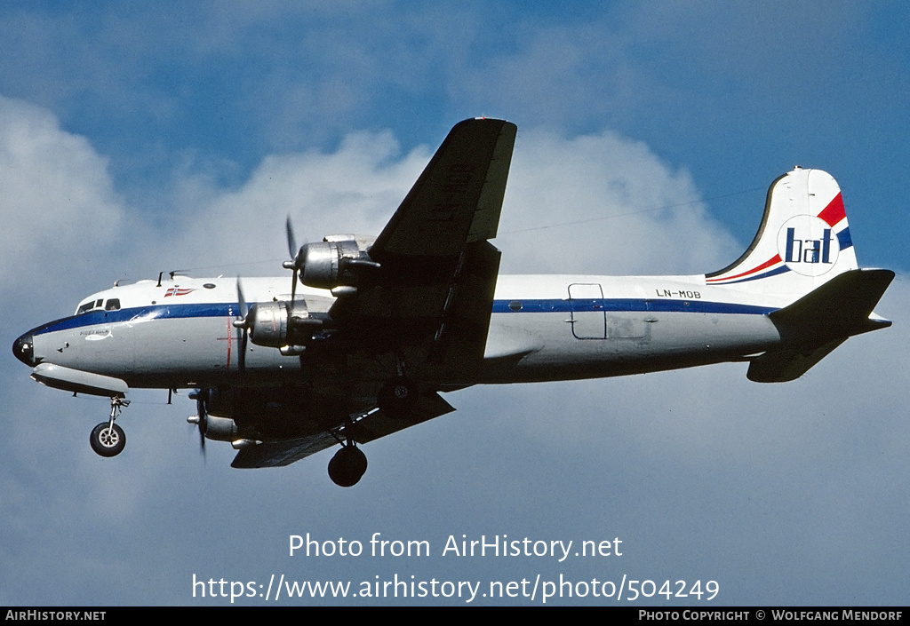 Aircraft Photo of LN-MOB | Douglas C-54E Skymaster | Bergen Air Transport - BAT | AirHistory.net #504249