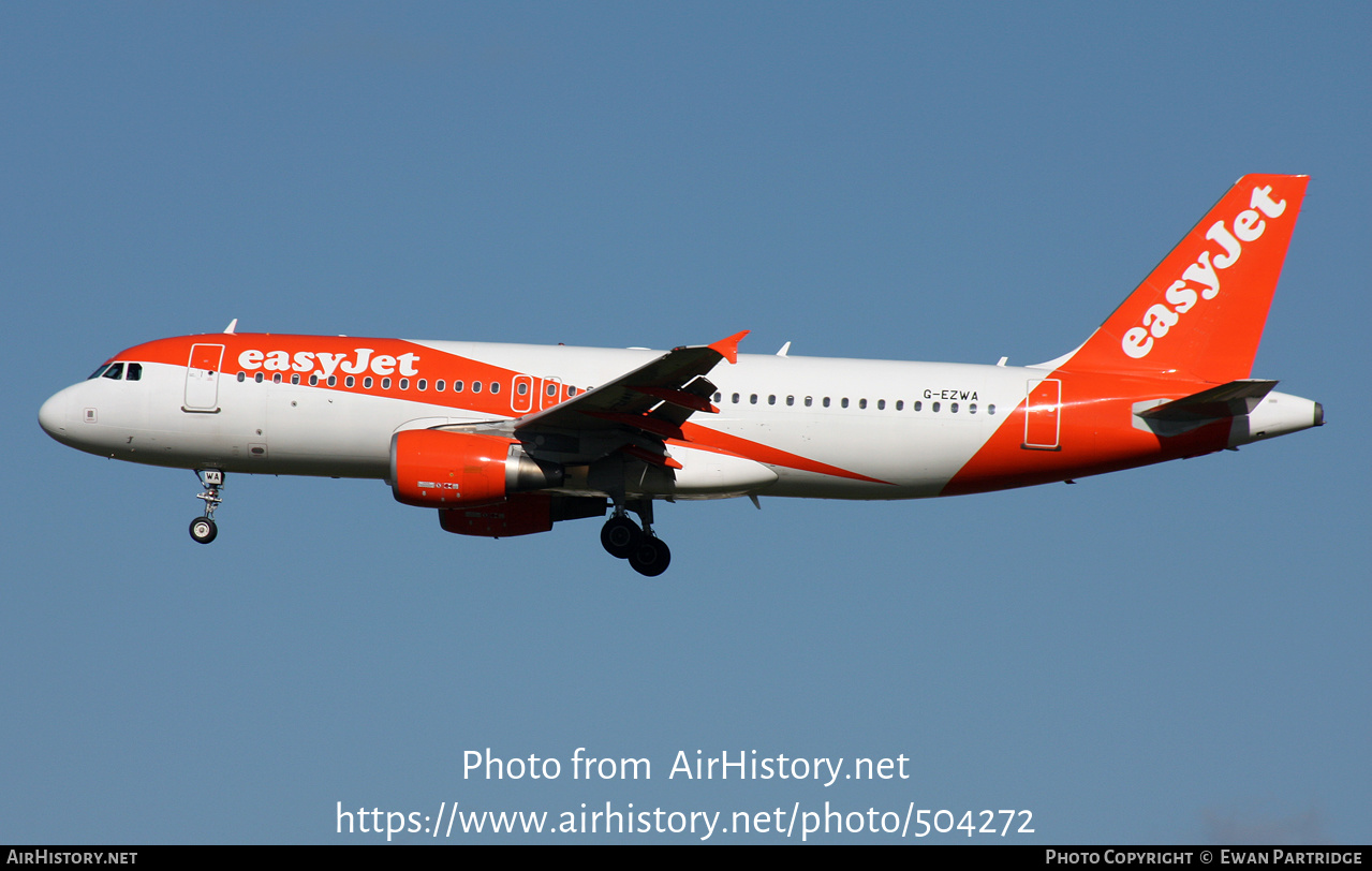 Aircraft Photo of G-EZWA | Airbus A320-214 | EasyJet | AirHistory.net #504272