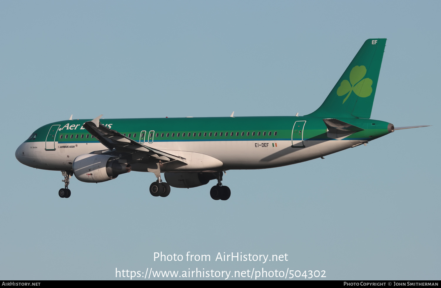 Aircraft Photo of EI-DEF | Airbus A320-214 | Aer Lingus | AirHistory.net #504302