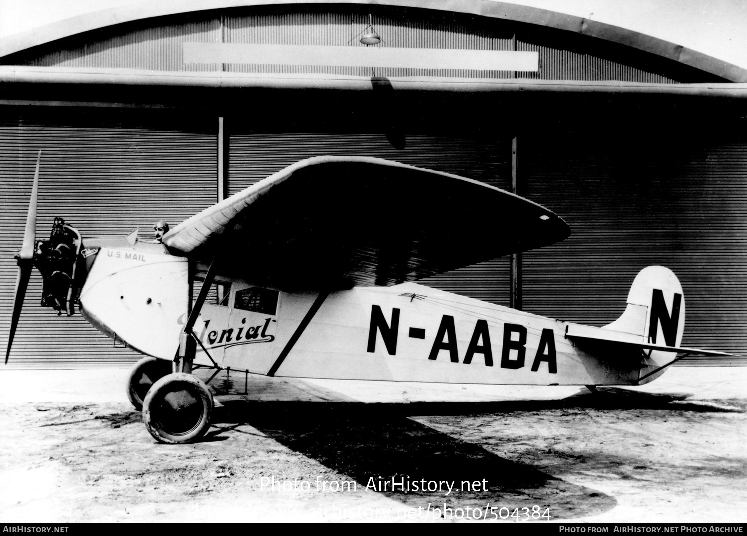 Aircraft Photo of N-AABA | Fokker Universal | Colonial Air Transport | AirHistory.net #504384