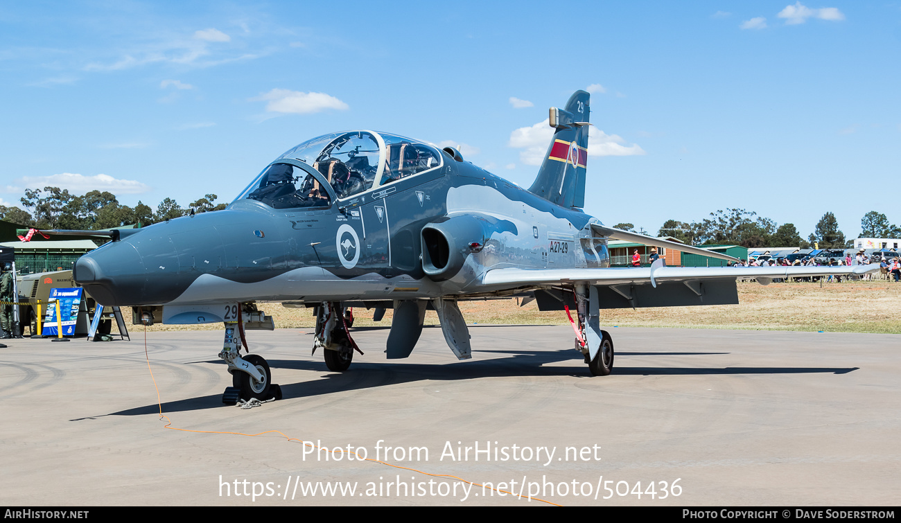 Aircraft Photo of A27-29 | BAE Systems Hawk 127 | Australia - Air Force | AirHistory.net #504436