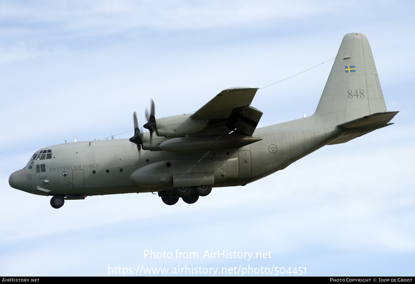 Aircraft Photo of 84008 | Lockheed Tp84 Hercules | Sweden - Air Force | AirHistory.net #504451