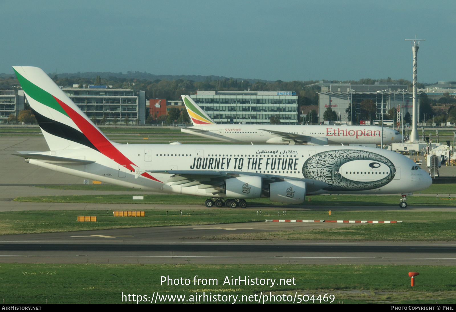 Aircraft Photo of A6-EUJ | Airbus A380-861 | Emirates | AirHistory.net #504469