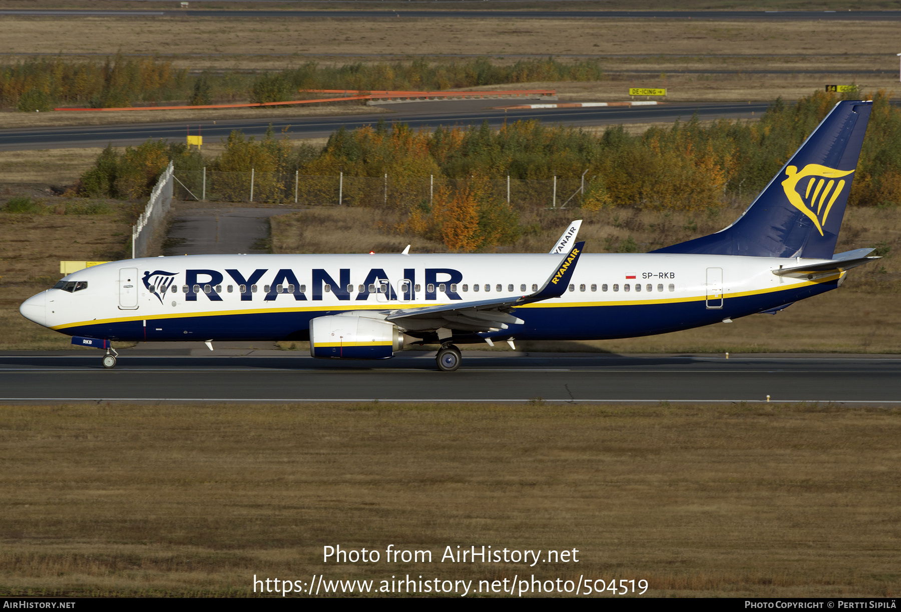 Aircraft Photo of SP-RKB | Boeing 737-8AS | Ryanair | AirHistory.net #504519