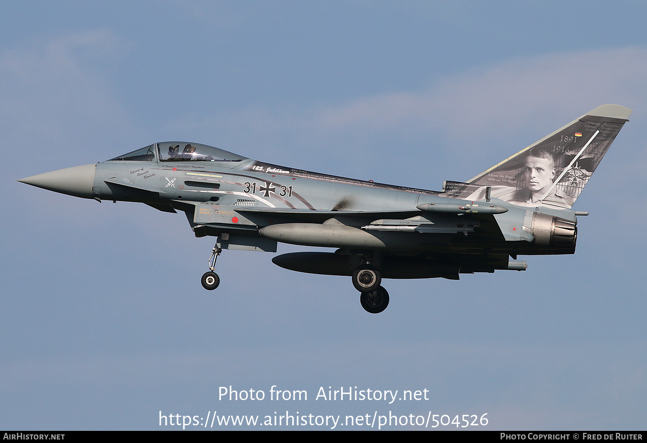 Aircraft Photo of 3131 | Eurofighter EF-2000 Typhoon S | Germany - Air Force | AirHistory.net #504526