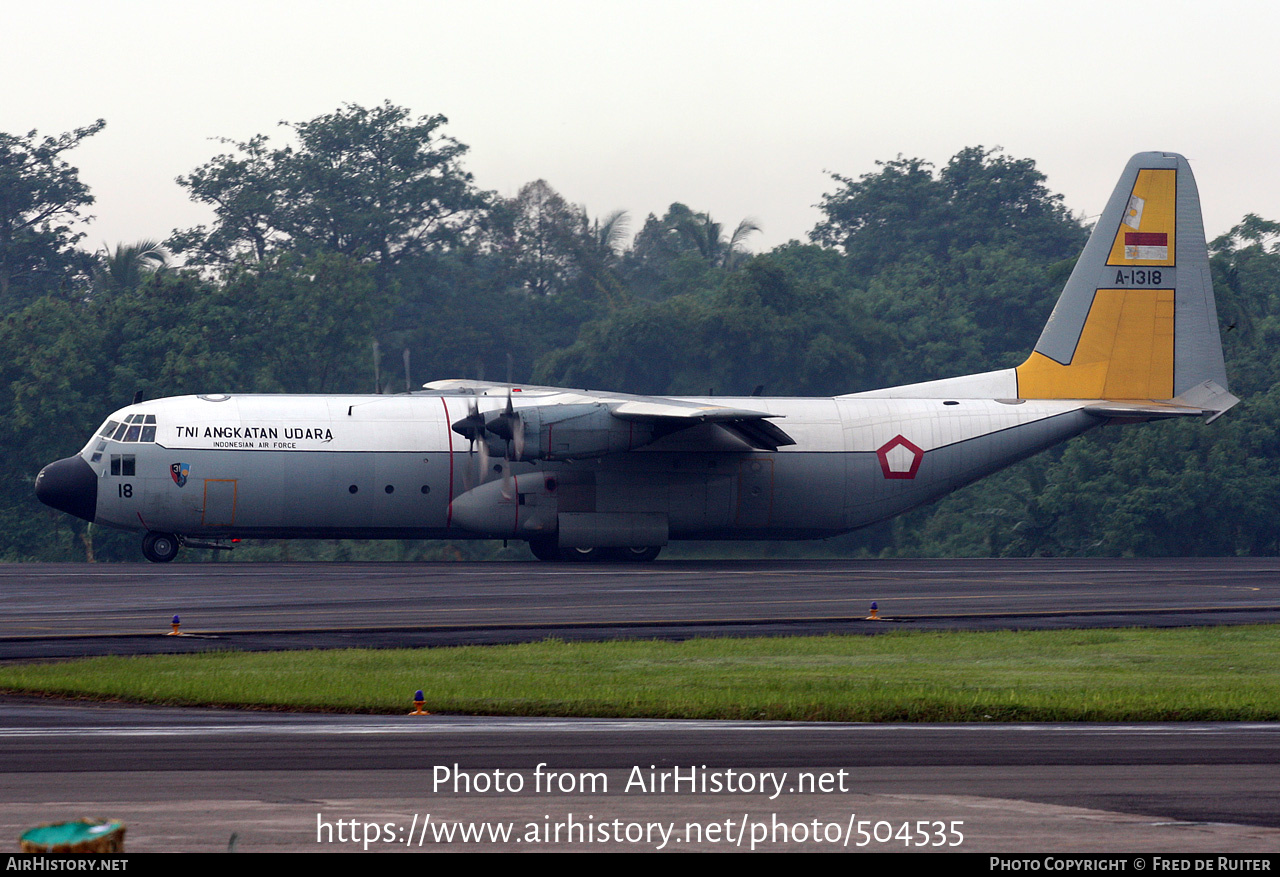 Aircraft Photo of A-1318 | Lockheed C-130H Hercules | Indonesia - Air Force | AirHistory.net #504535