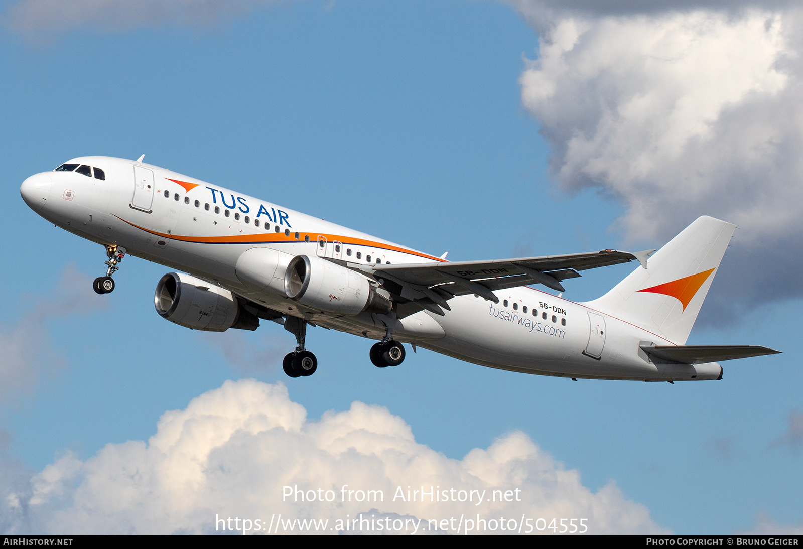 Aircraft Photo of 5B-DDN | Airbus A320-214 | Tus Airways | AirHistory.net #504555