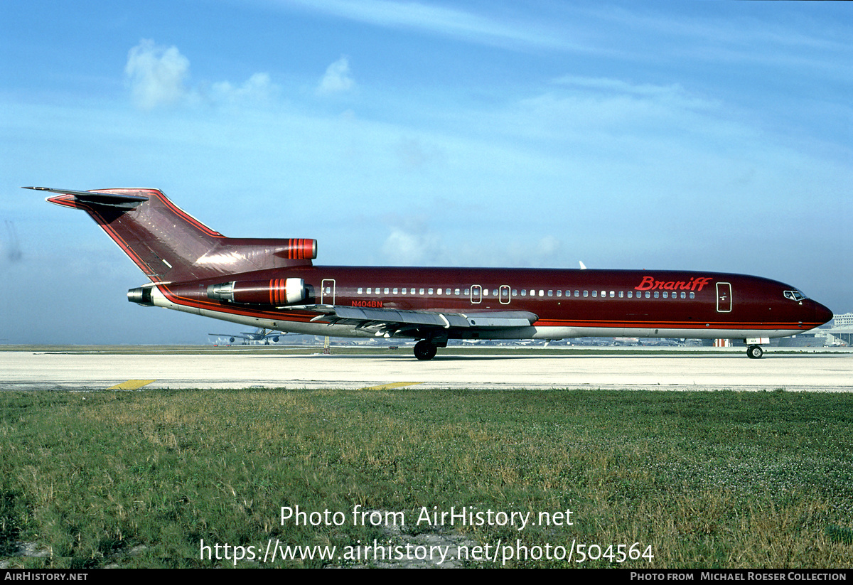 Aircraft Photo of N404BN | Boeing 727-2B7 | Braniff International Airways | AirHistory.net #504564