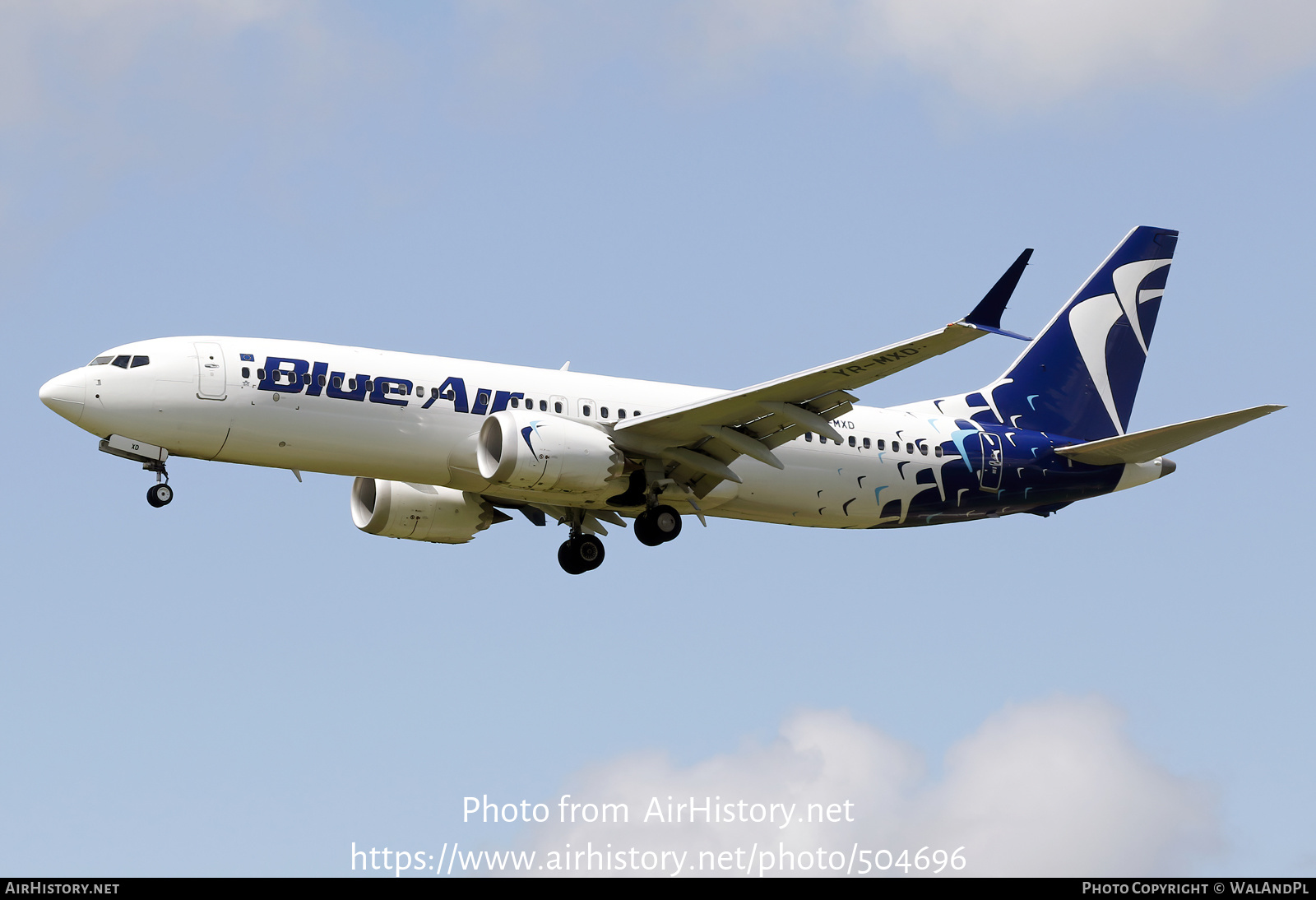 Aircraft Photo of YR-MXD | Boeing 737-8 Max 8 | Blue Air | AirHistory.net #504696