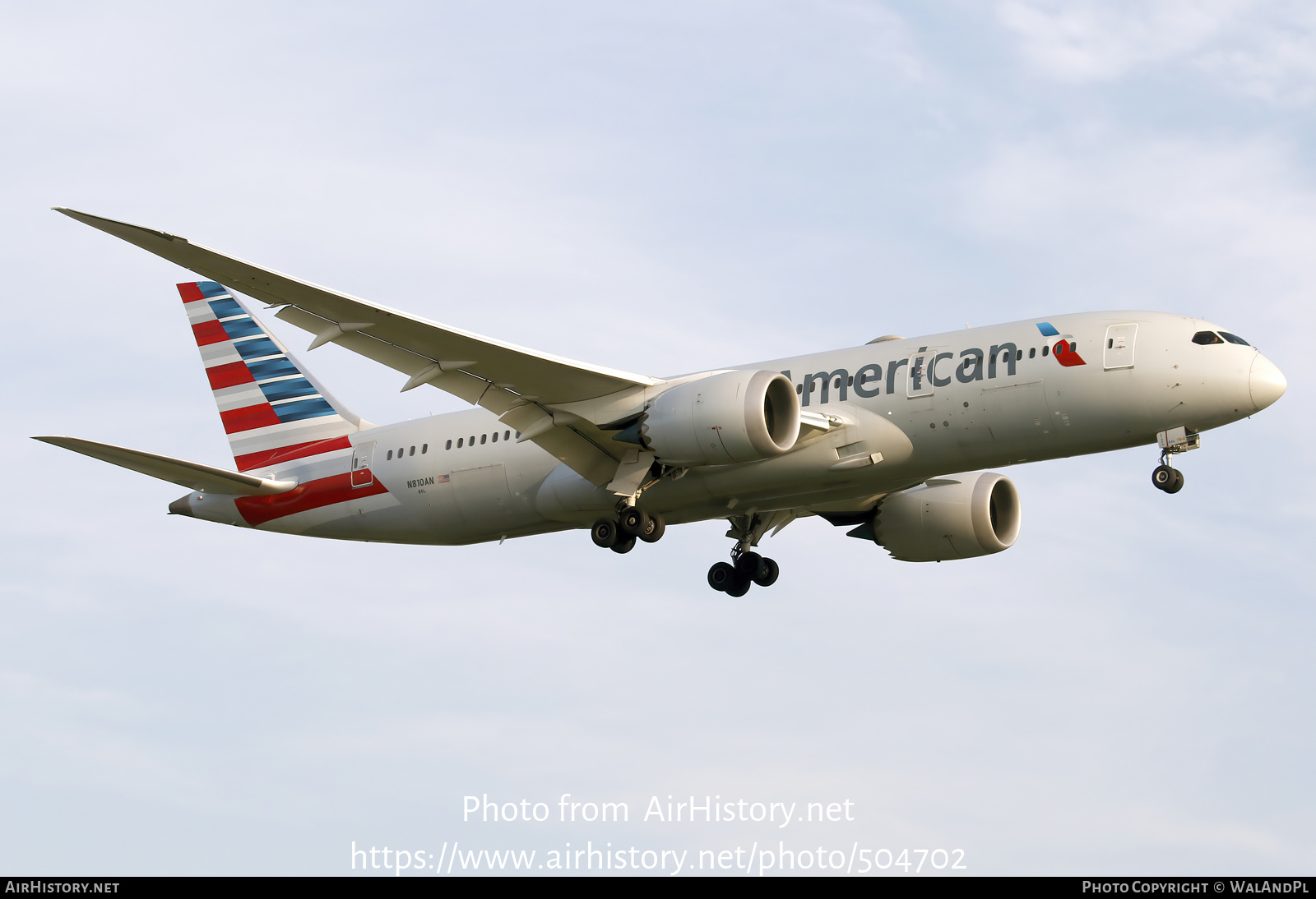 Aircraft Photo of N810AN | Boeing 787-8 Dreamliner | American Airlines | AirHistory.net #504702