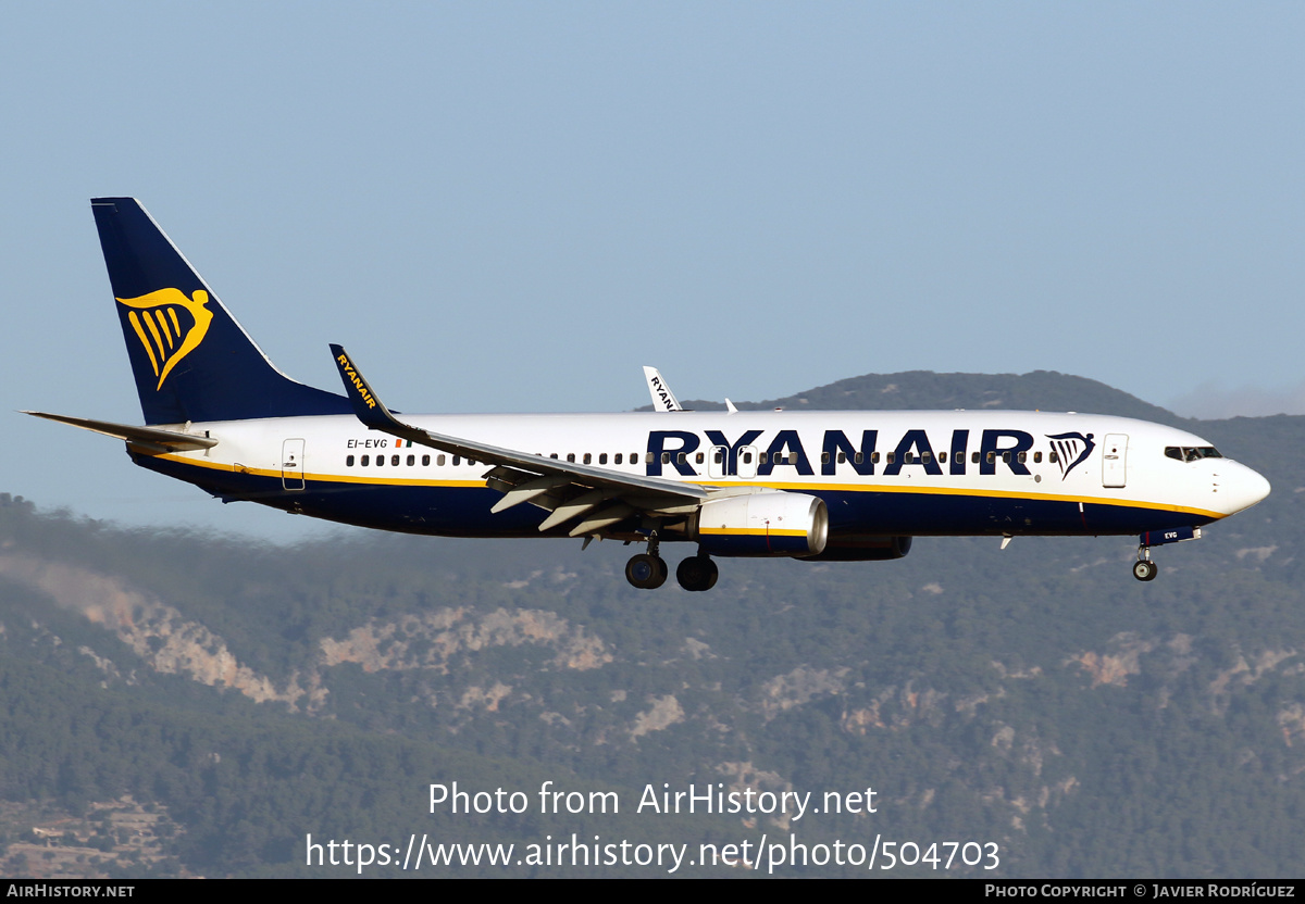 Aircraft Photo of EI-EVG | Boeing 737-8AS | Ryanair | AirHistory.net #504703