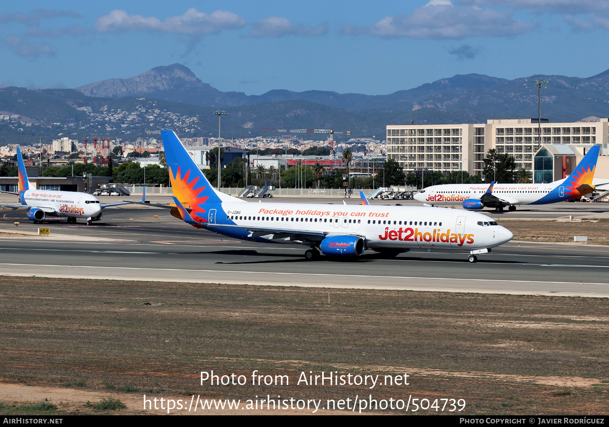 Aircraft Photo of G-JZBG | Boeing 737-800 | Jet2 Holidays | AirHistory.net #504739