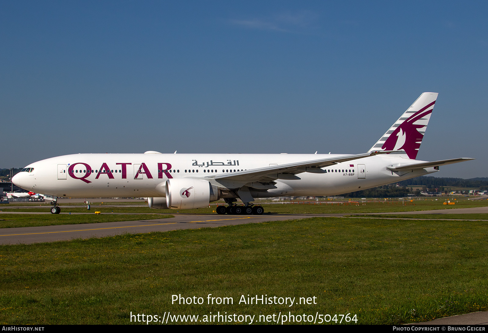 Aircraft Photo of A7-BBF | Boeing 777-2DZ/LR | Qatar Airways | AirHistory.net #504764