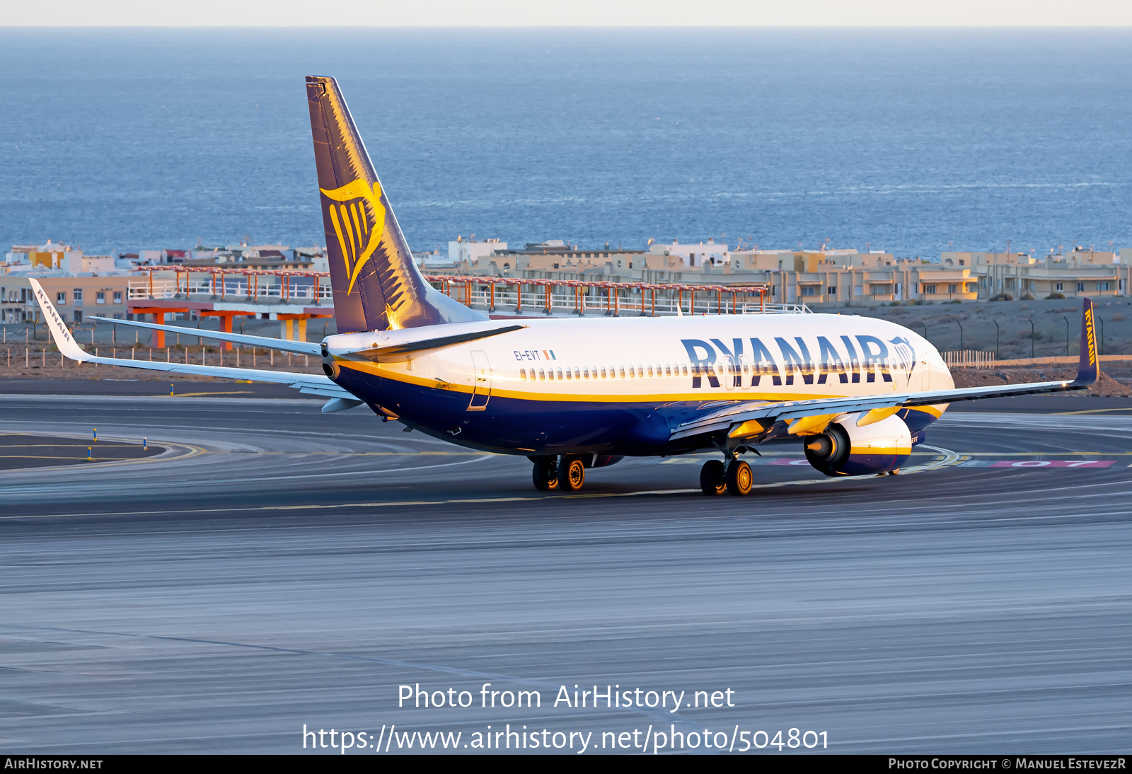 Aircraft Photo of EI-EVT | Boeing 737-8AS | Ryanair | AirHistory.net #504801