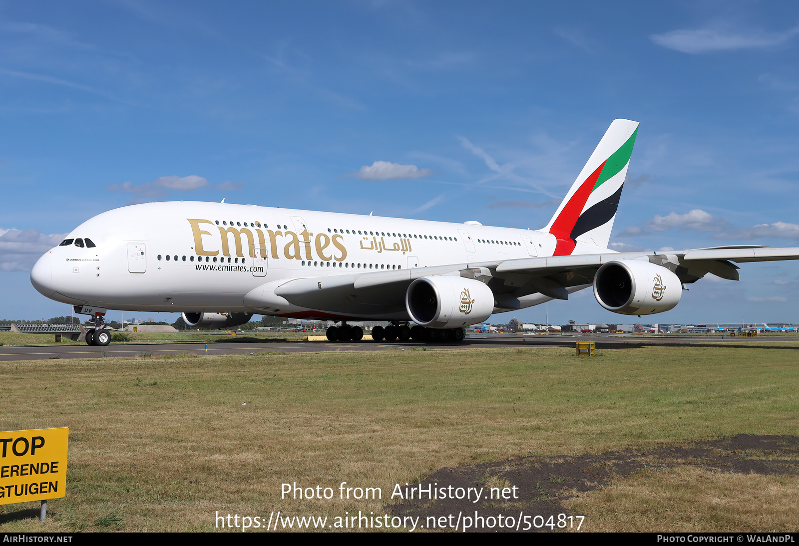 Aircraft Photo of A6-EUV | Airbus A380-842 | Emirates | AirHistory.net #504817