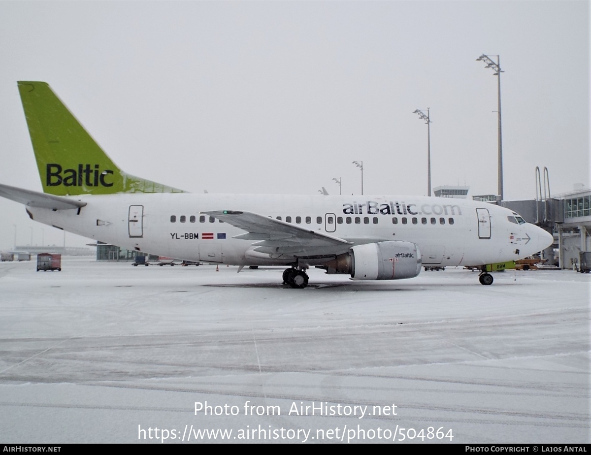 Aircraft Photo of YL-BBM | Boeing 737-522 | AirBaltic | AirHistory.net #504864