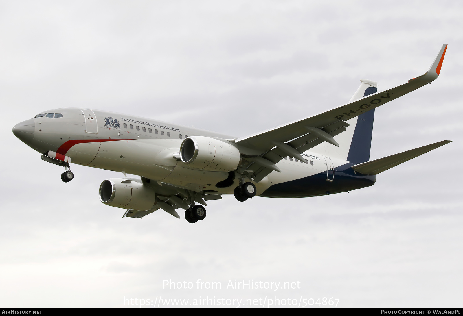 Aircraft Photo of PH-GOV | Boeing 737-700 BBJ | Netherlands Government | AirHistory.net #504867